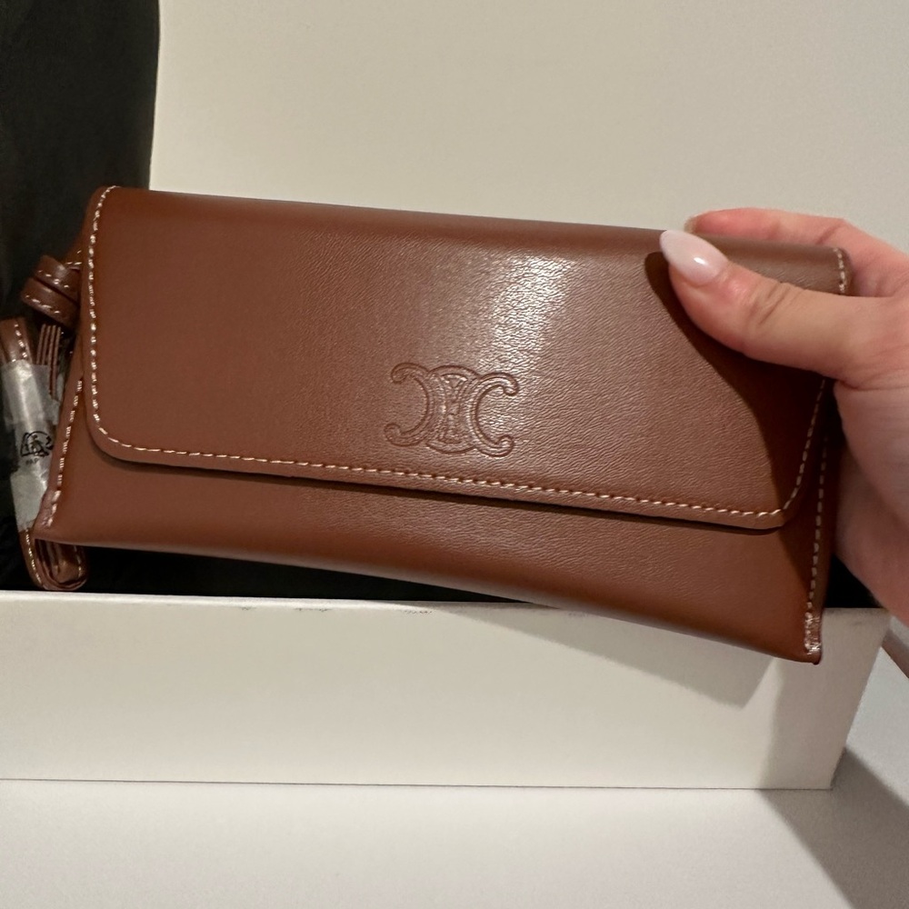 Celine Brown Leather Wallet
